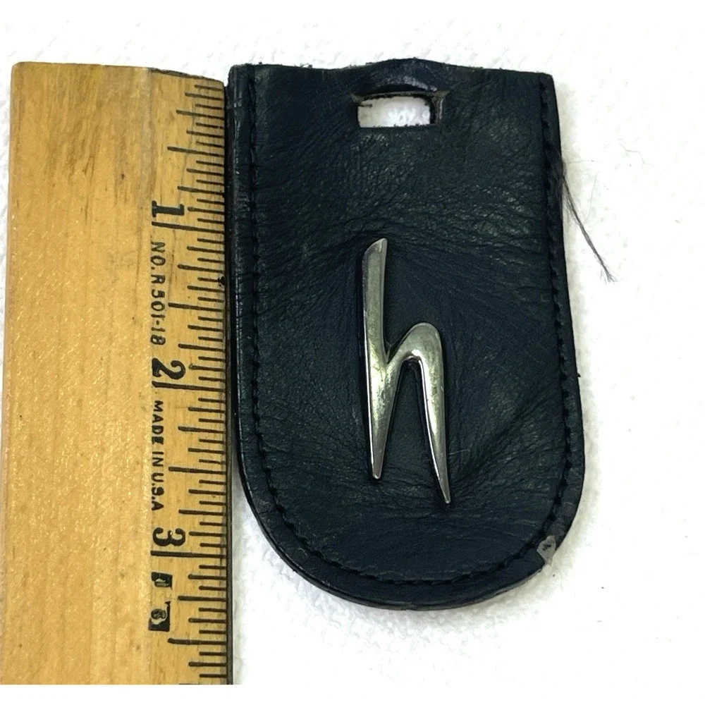 Hartmann‎ Luggage Tag Leather Black 3-1/2